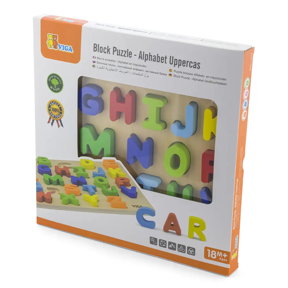 Viga Toys Puzzle Alphabets en Bois 18M+