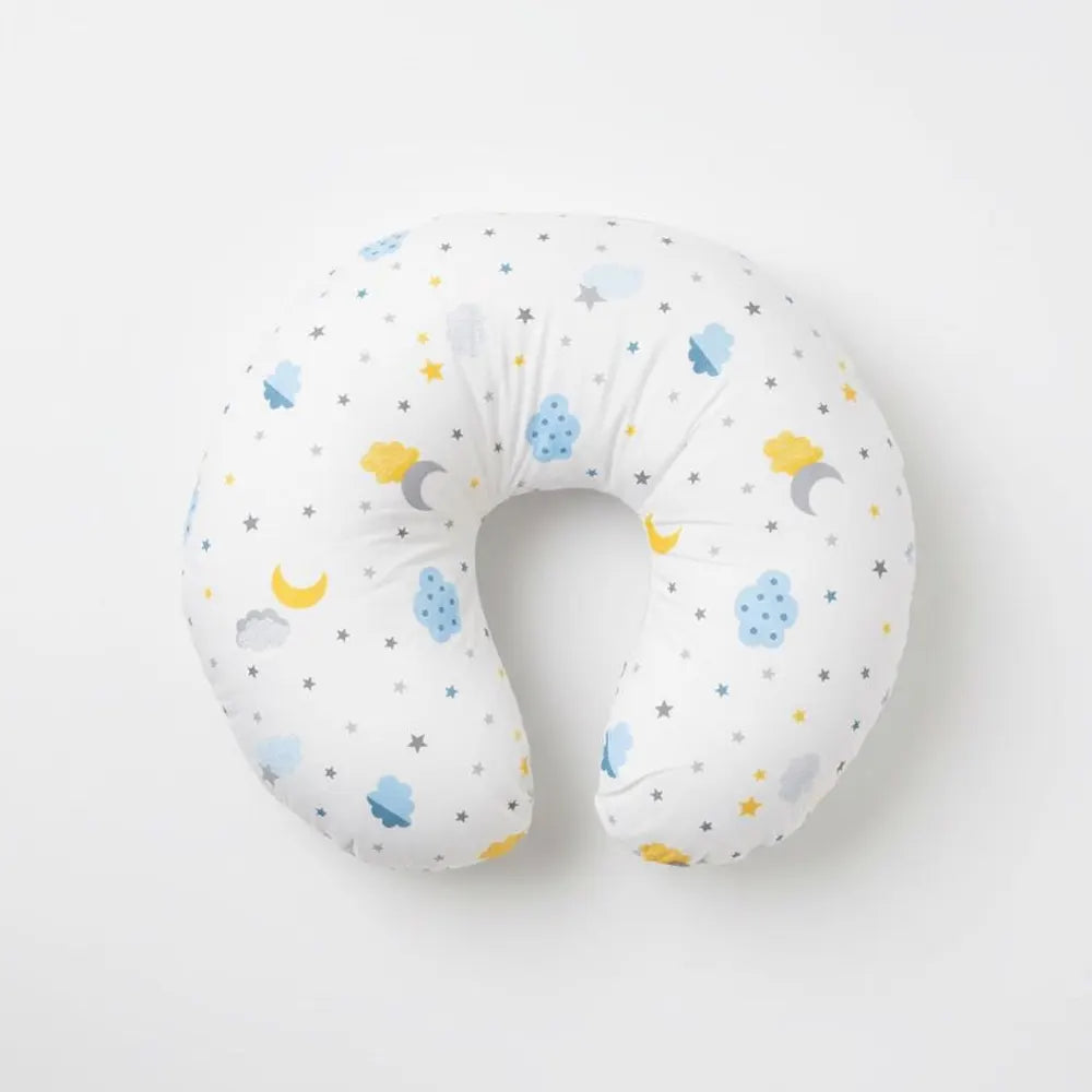BébéYo Coussin d'Allaitement Étoile Nuage - Bleu