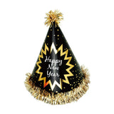 Pack de 4 chapeaux de fête Happy New Year 20 cm