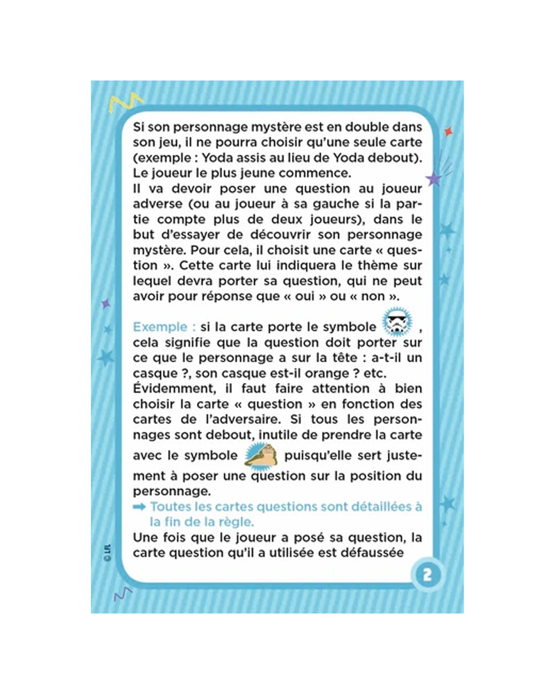 Jeu de Cartes Star Wars - T'es Qui Toi ! 6A+