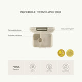 Citron Lunchbox Tritan 4 Compartiments - Cerise