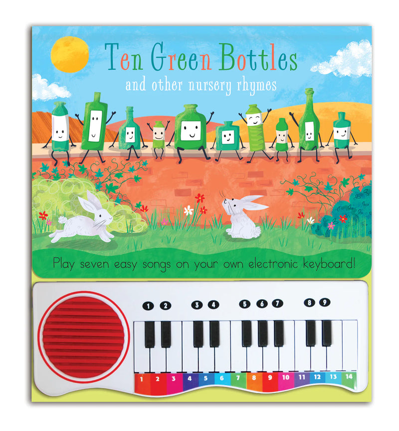 Libro de piano - Diez botellas verdes