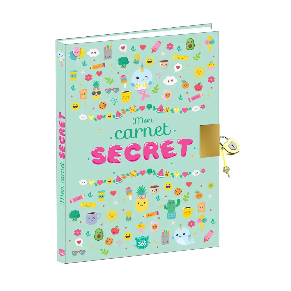 Mon Carnet Secret Kawai - Journal Intime avec Cadenas à Compléter