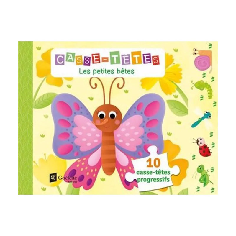 Puzzles Les Petites Bêtes 10 Puzzles Progressifs - 3A+