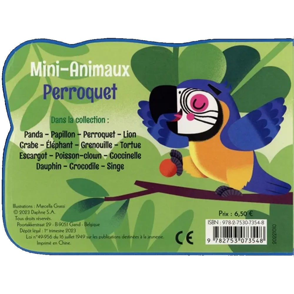 Piccolia Livre Mini Animaux - Le Perroquet