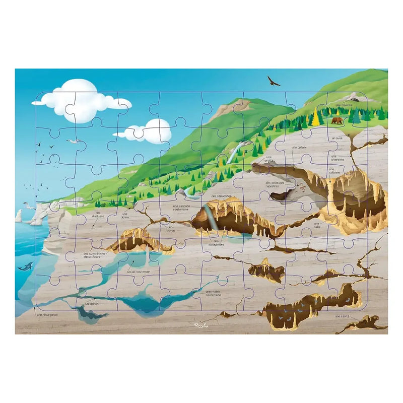Piccolia Puzzle Les Grottes 48 Pièces - 4A+