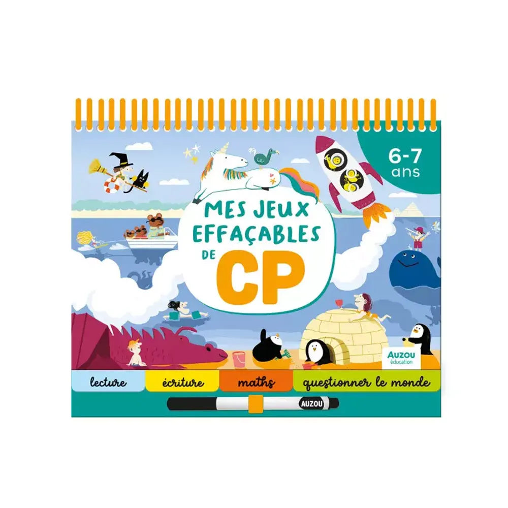 Auzou Éducation Mes Jeux Effaçables de CP