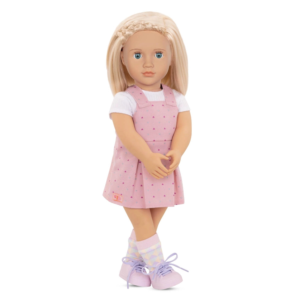 Our Generation Poupée avec Robe Salopette 46cm 3A+ - Naty