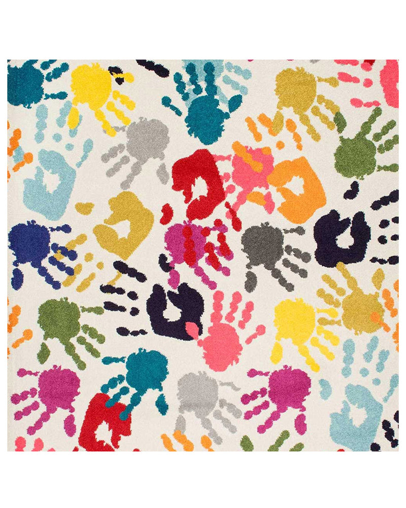 Tapis Carré HANDI BOUTIK 100x100 cm Un Amour de Tapis - Multicolore