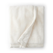 Couverture en peluche pour bébé - Blanc