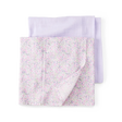 Lot de 2 langes en mousseline de coton - Fleuri
