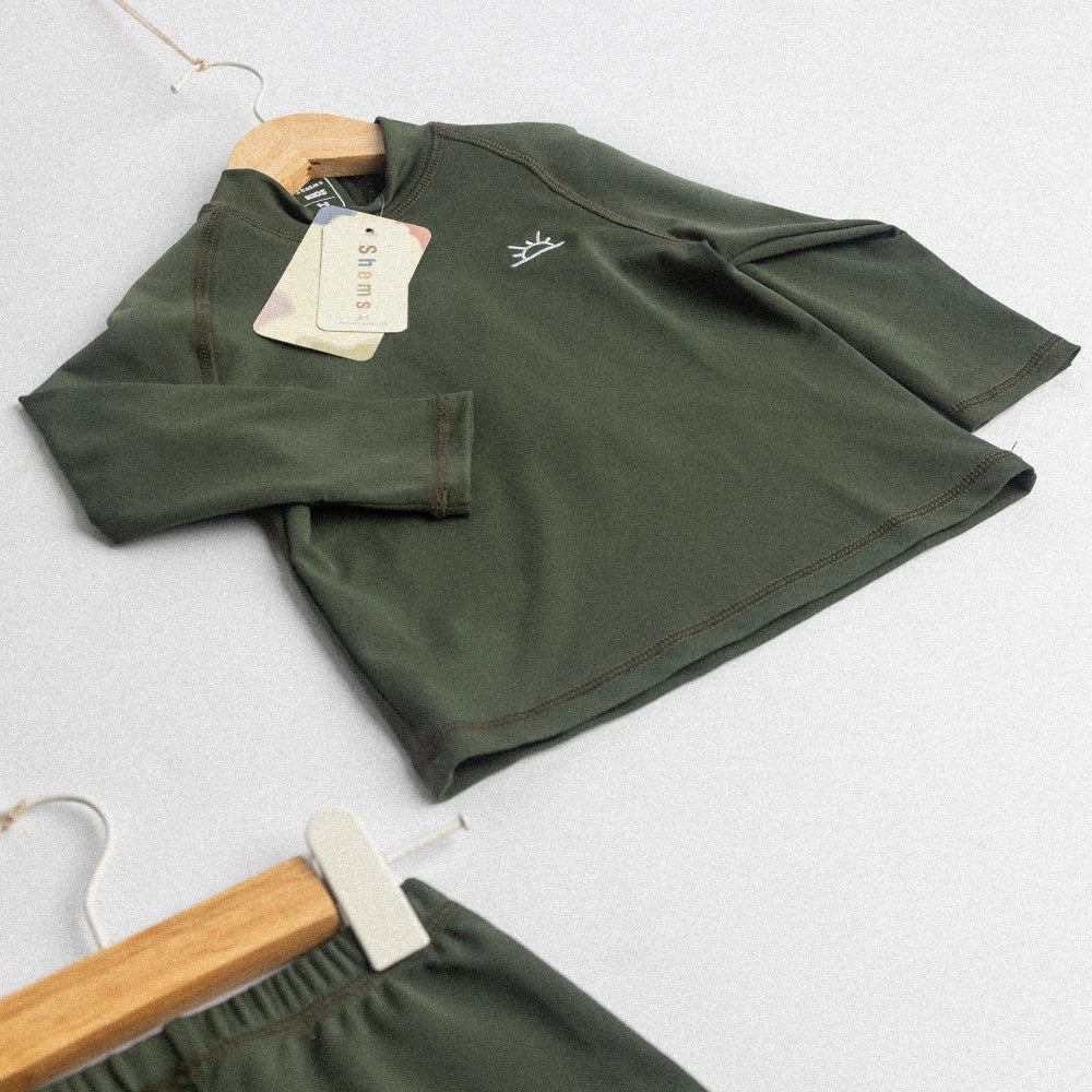 Shems Kids Set Anti-UV Mowgli - Vert Kaki