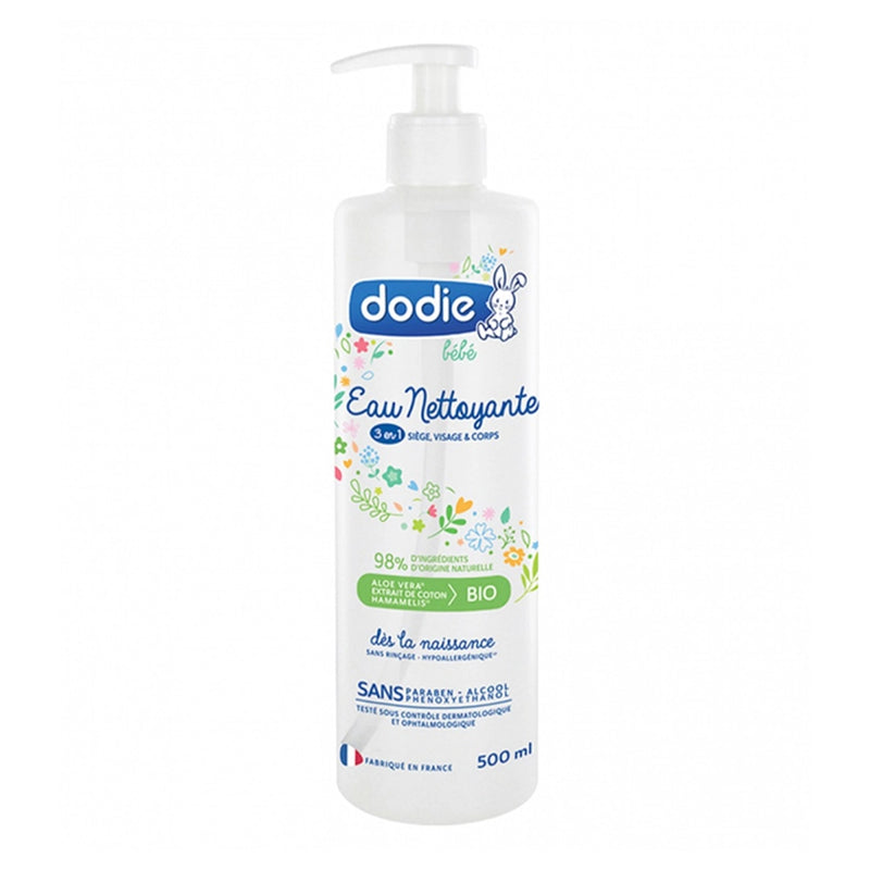 Dodie Eau Nettoyante 3 en 1 Flacon Pompe - 500ml