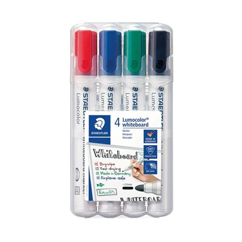 Staedtler Lot de 4 Marqueurs pour Tableau Blanc 351 WP4