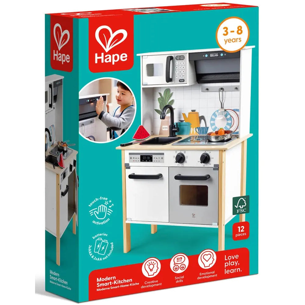 Hape Cocina moderna interactiva de madera 3-8A