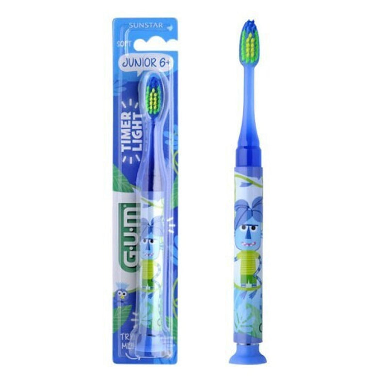 Brosse à dents G.U.M Timer Light - Bleu - 6A+