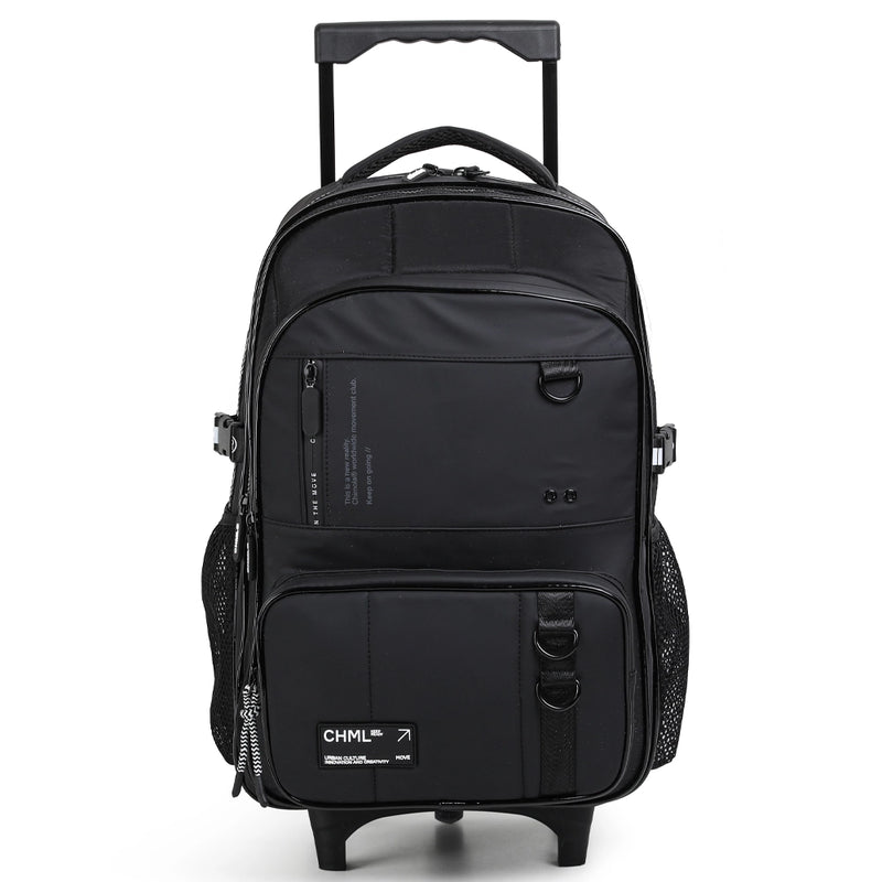 Chimola Sac à Dos à Roulettes Urbain 48cm - Fullblack
