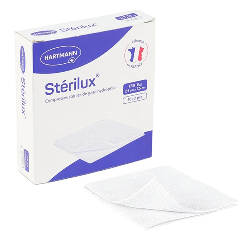 Hartmann Compresses de Gaz Stérile - 7.5x7.5 cm 20 unités