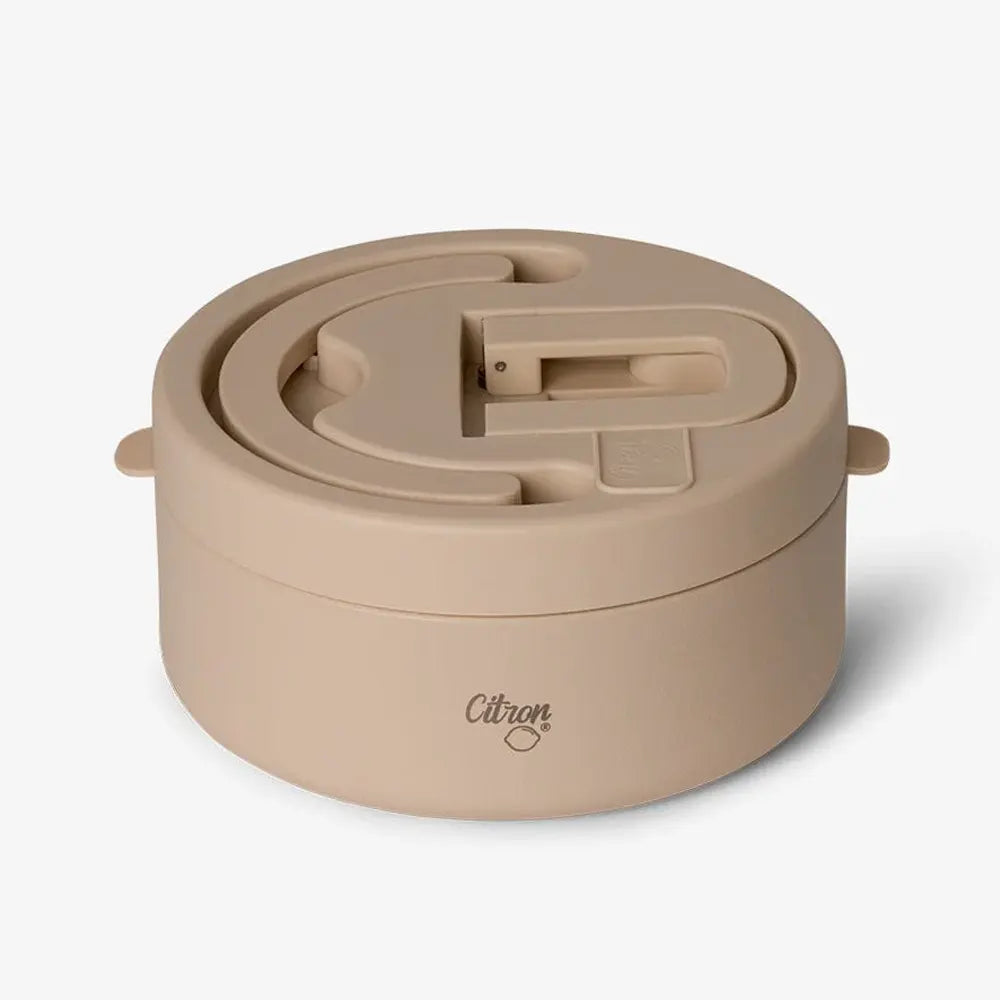 Citron Thermos Alimentaire en Acier Inoxydable 400ml - Beige