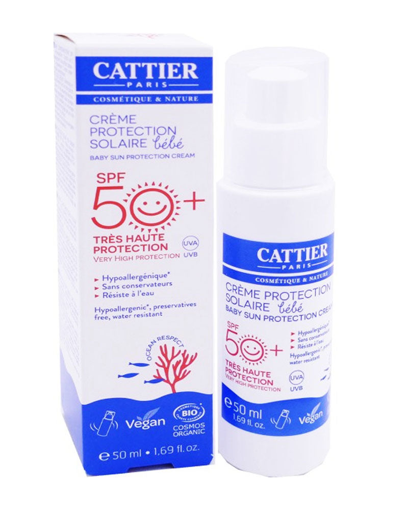 Crema Protectora Solar Bebé SPF50+ Cattier - 50ml