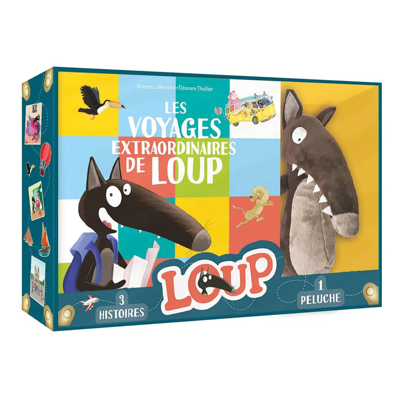 Auzou Coffret Loup - Les Voyages Extraordinaires de Loup
