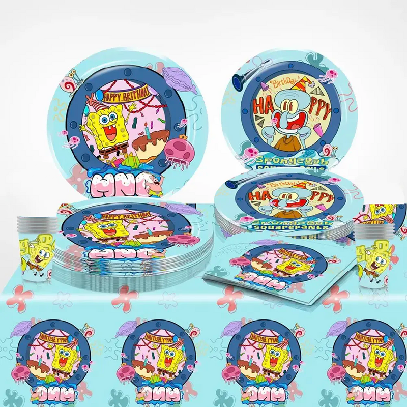 Pack de Cumpleaños 51 Piezas - Bob Esponja