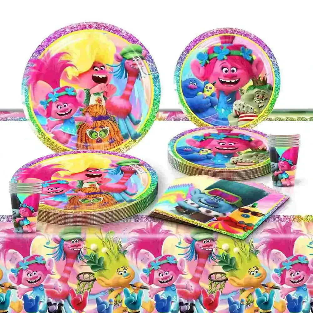 Pack Anniversaire 51 Pièces - Trolls