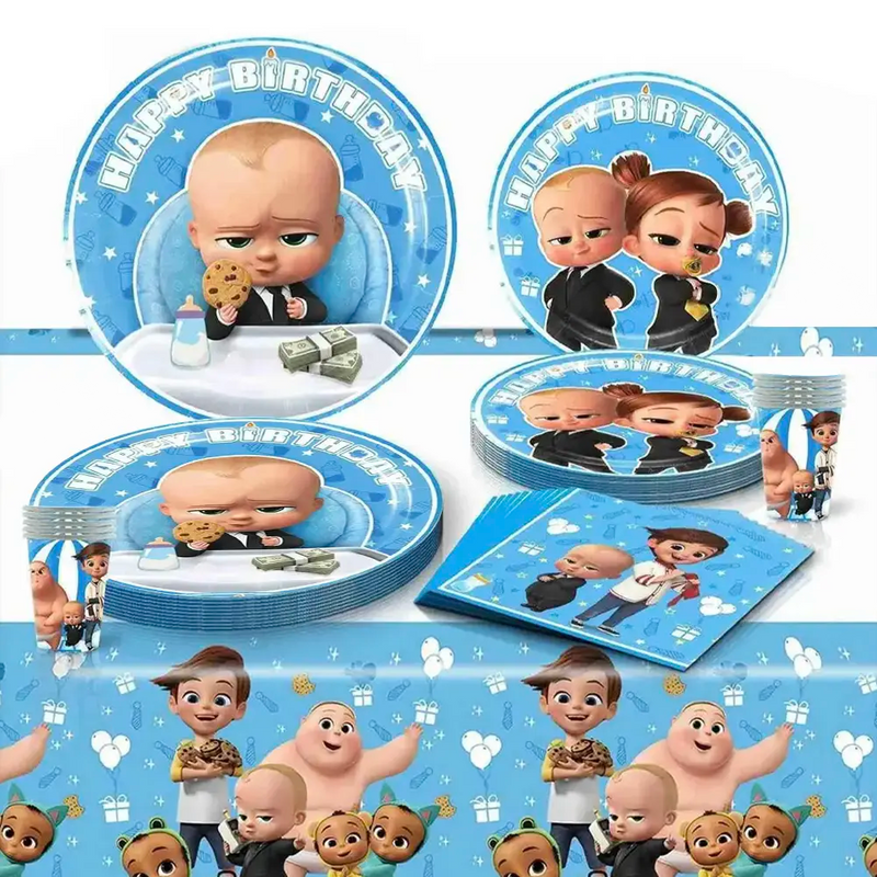 Pack de Cumpleaños 51 Piezas - Un Jefe en Pañales