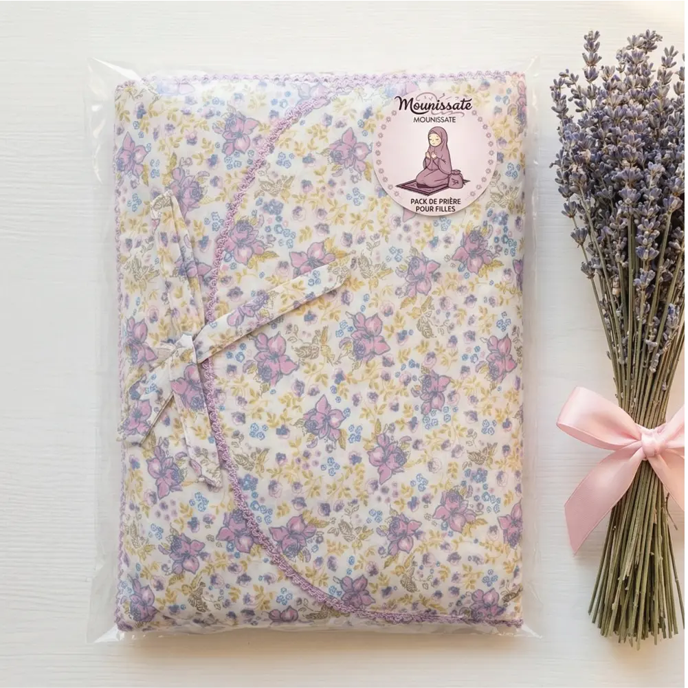 Pack de Prière Mounissate (Robe + Foulard + Sac + Tapis)