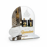 Décoration en Acrylique Calendrier Ramadan - Argenté