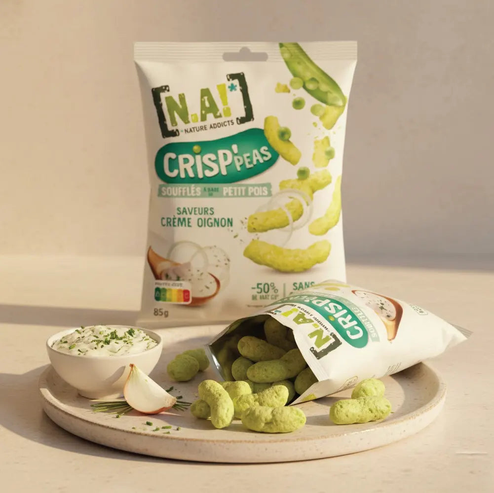 N.A ! Chips Crisp'Peas 50g - Crème Oignon