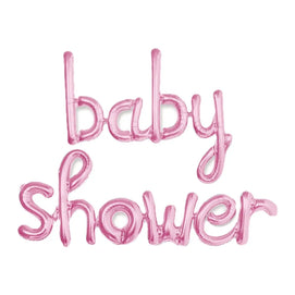 Bannière Fête Baby Shower – Rose