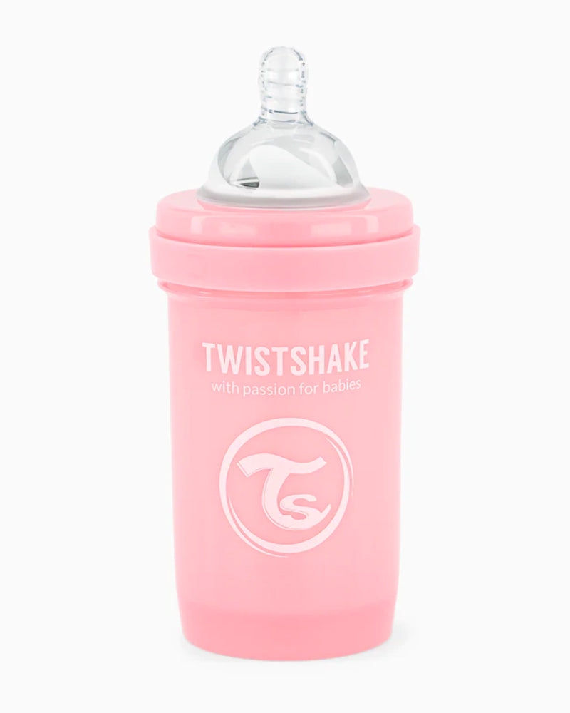 Offre : 1 Biberon Anti-Colique Twistshake 180ml - Rose = 2 Gratuits!
