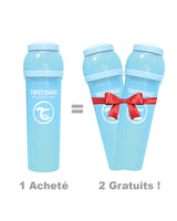 Offre : 1 Biberon Anti-Colique Twistshake 330ml - Bleu = 2 Gratuits!