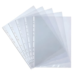 Office Line Lot de 100 Pochettes Perforées en PP Lisse 50 Microns Poly class