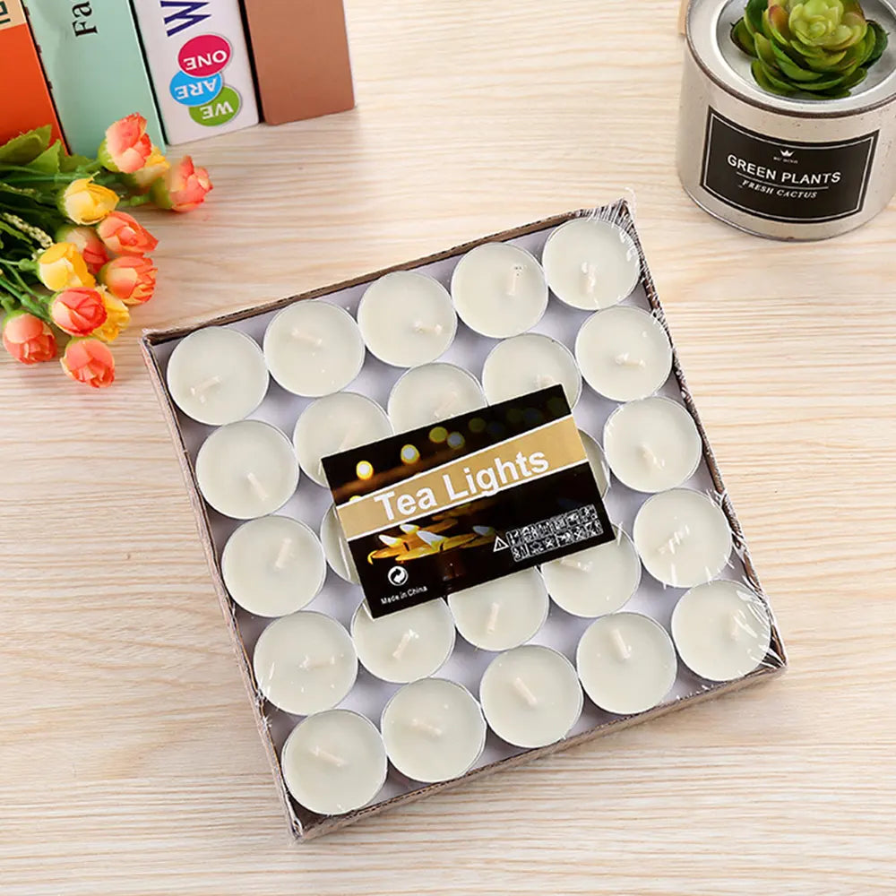 Velas de Té – 50 Piezas