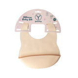 YUMMY Bavoir en Silicone avec Poche 4M+ - Vanille