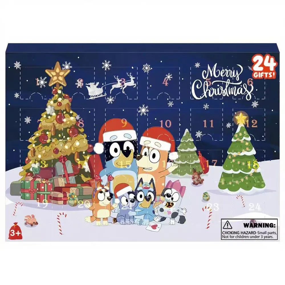 Calendrier de l'Avent Bluey Amazing Box 24 surprises bleu
