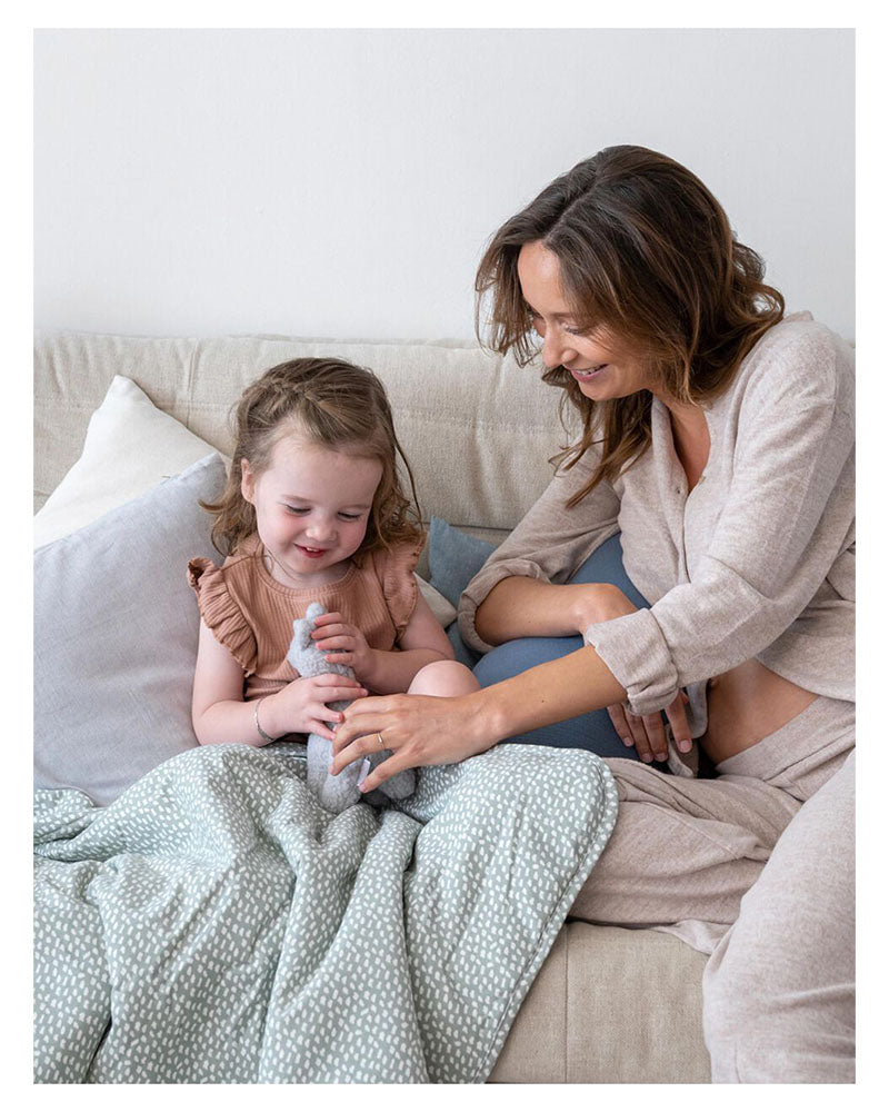 Couverture Bébé Dream Cloudy 75×100 Doomoo - Kaki