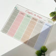 Emploi du temps en plexiglass