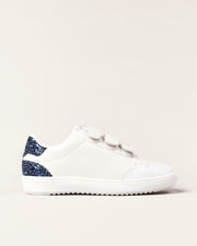 Basket Blue Glitter For Monsters - Blanc et bleu