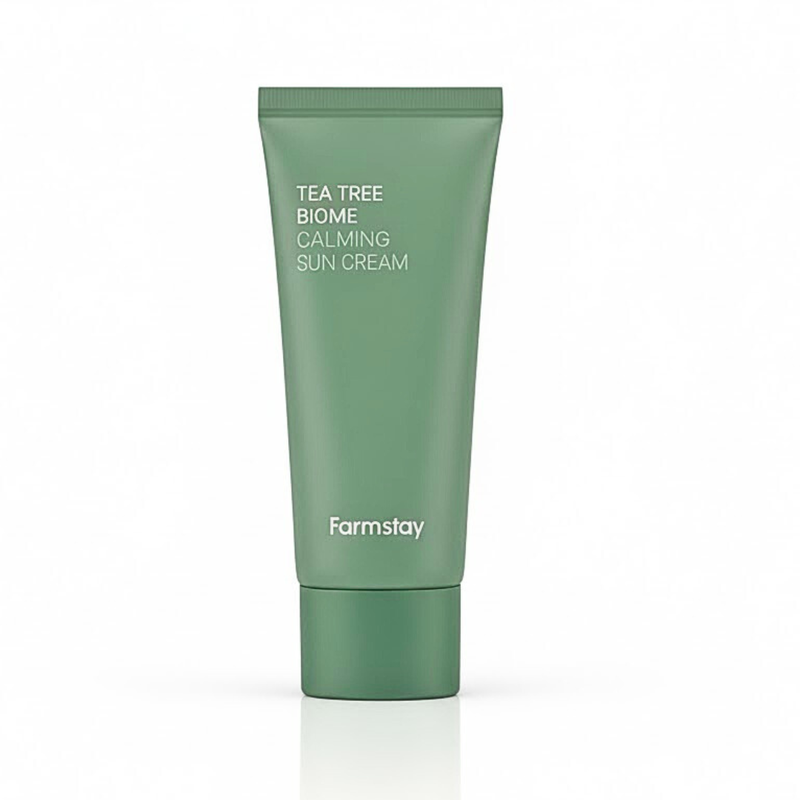 Farmstay Crema Solar Calmante de Bioma de Árbol de Té 50 g