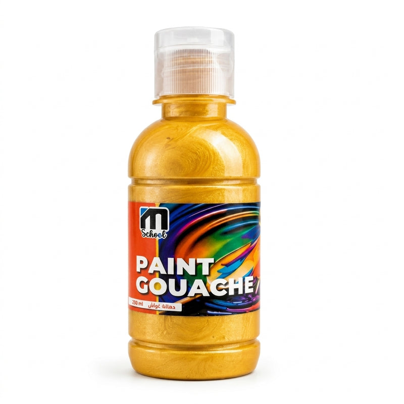 M.School Gouache Paint 250 ml Bottle - Yellow