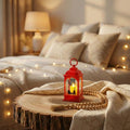 Lanterne avec Bougie Artificielle Ramadan - Rouge