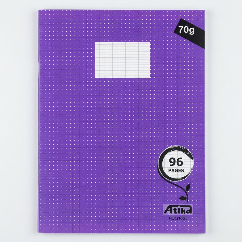 Atika Cahier Piqure A4 96 Pages Seyès 70g - Violet