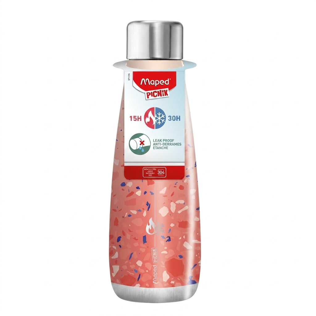 Maped Picnik - Bouteille Isotherme en Acier Inoxydable 500ml - Étanche