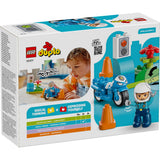 Lego Blue Police Motorcycle 2A+