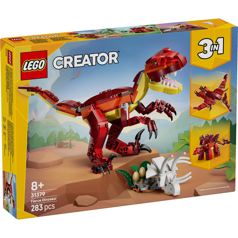 Lego Creator 3-en-1 - Le dinosaure féroce - 283 pièces 8A+