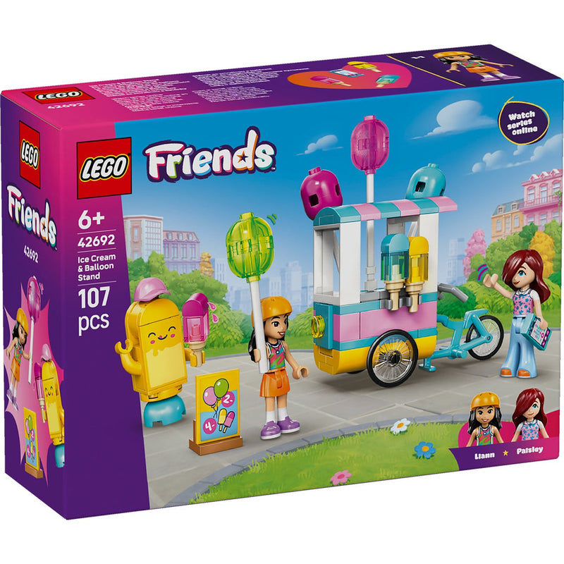 Lego Friends - Le stand de glaces et de ballons - 107 pièces 6A+