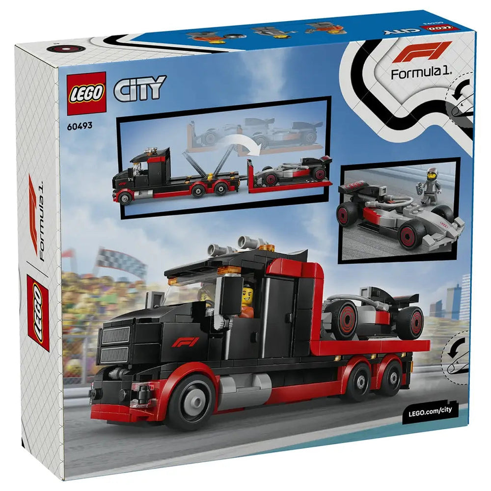 Lego F1 Display Truck with Audi F1 Race Car 7A+